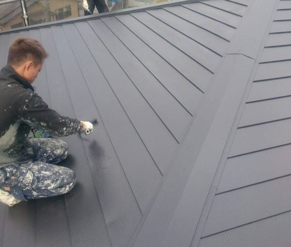 東京都板橋区　屋根塗装　外壁塗装　クラック補修　ケレン　日本ペイント パーフェクトトップ ラジカル制御式